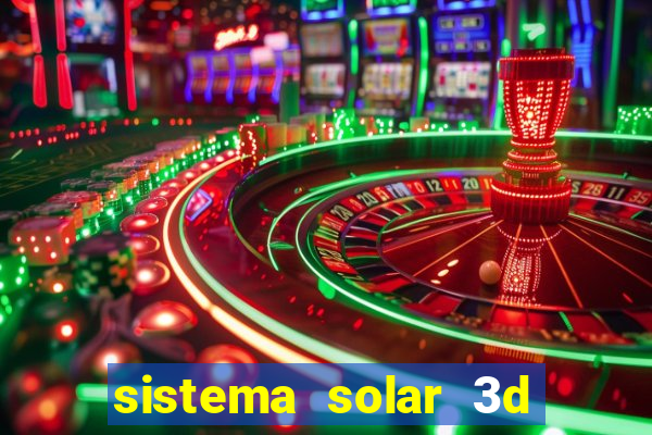 sistema solar 3d em movimento