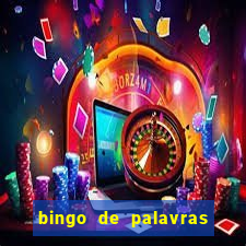 bingo de palavras colorido para imprimir