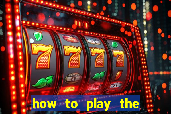 how to play the buffalo slot machine