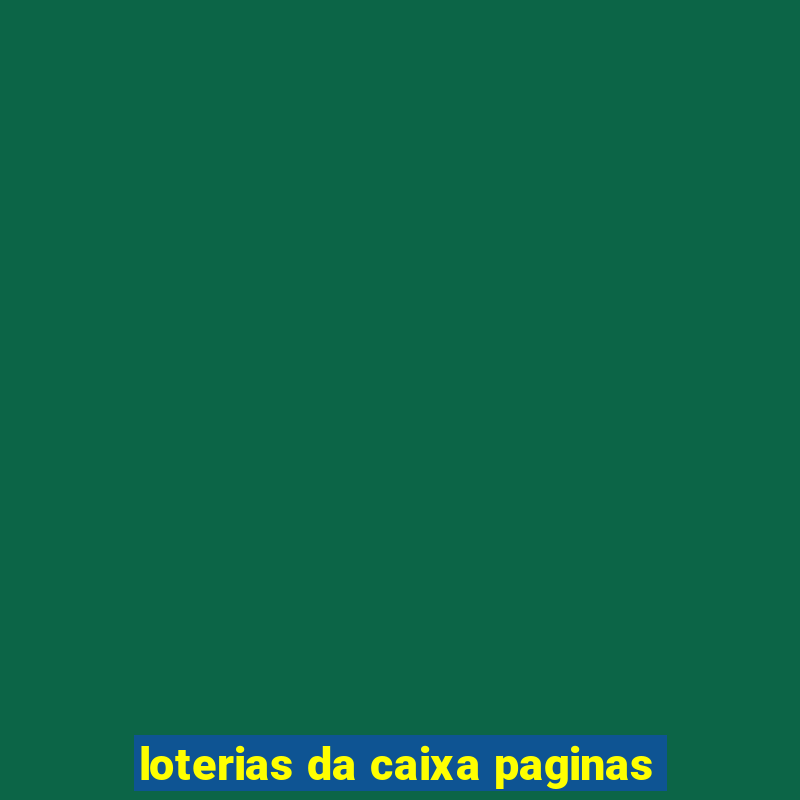 loterias da caixa paginas